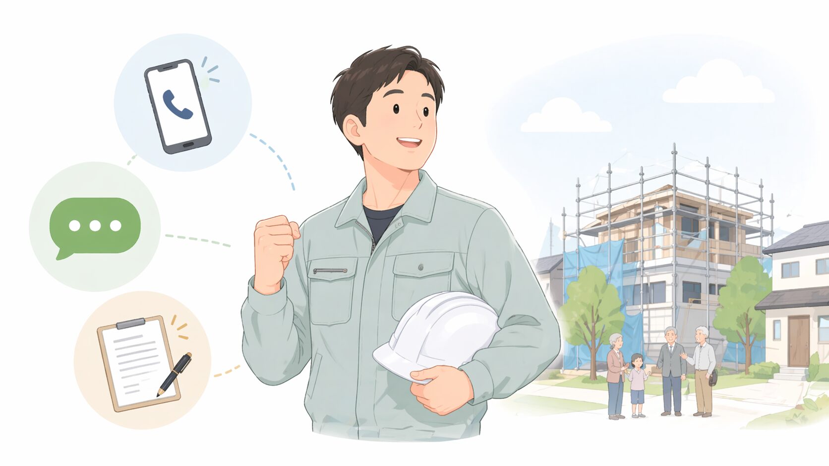 相談や問い合わせをイメージした写真またはイラスト