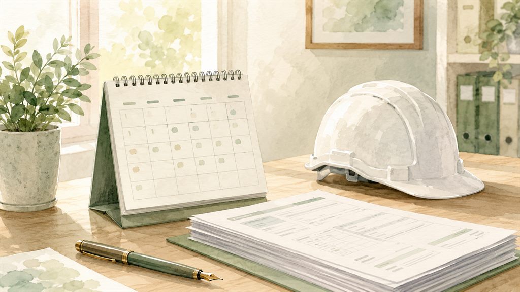 期限を意識して変更届を準備するイメージ